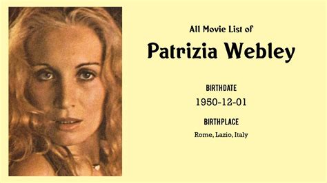 patrizia webley|Most Popular Movies and TV Shows With Patrizia .